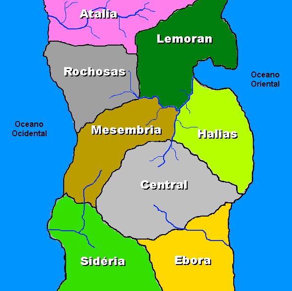 As províncias do Império de Verídia